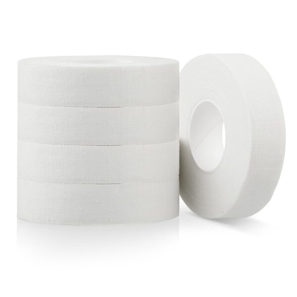 COMNICO Finger Tape, White Extra Strong 0.6-Inch x 32-feet Athletic Tape for Fingers Feet Sweat Volleyball Finger Tape for Outdoor Sports Climbing Football (5) - Image 2