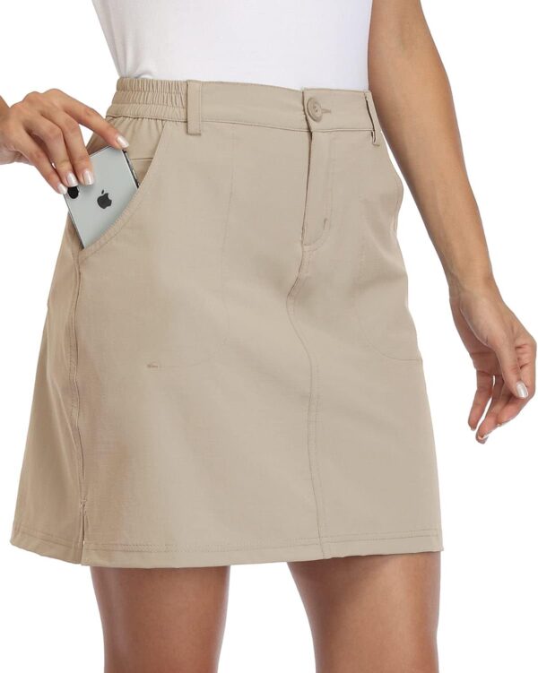 Willit Women's Skorts Golf Casual Skort Skirts UPF 50+ Quick Dry Zip Pockets Outdoor Hiking - Image 2