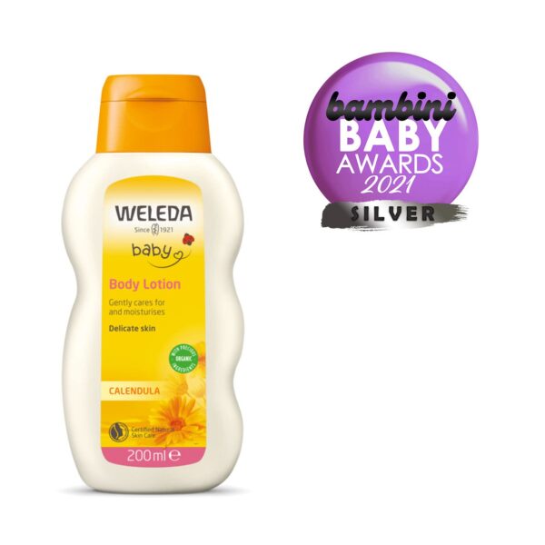 Weleda Baby Calendula Comforting Body Lotion, Plant Rich Moisturizer with Calendula, Chamomile, Sweet Almond and Sesame Oils, 6.8 Fl Oz - Image 5