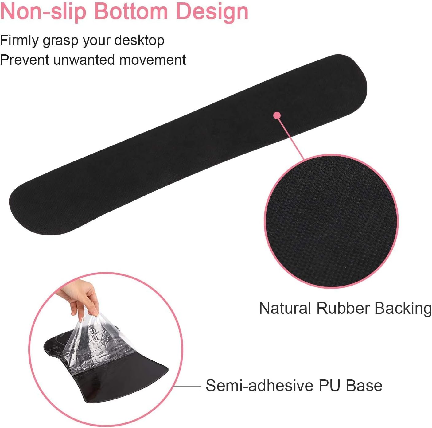 iCasso Keyboard Wrist Rest and Mouse Wrist Rest Pad, Made of Memory Foam, Ergonomic Support, Easy Typing and Relieve Wrist Pain, Perfect for Gaming, Computer, Office, Laptop (D-Forest) - Image 4