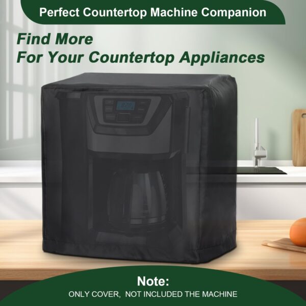 FlexiDapt Coffee Machine Cover, Universal Waterproof Shield for Countertop Appliances in Home, Garage and Office, Black - Image 6