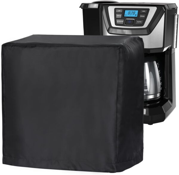 FlexiDapt Coffee Machine Cover, Universal Waterproof Shield for Countertop Appliances in Home, Garage and Office, Black