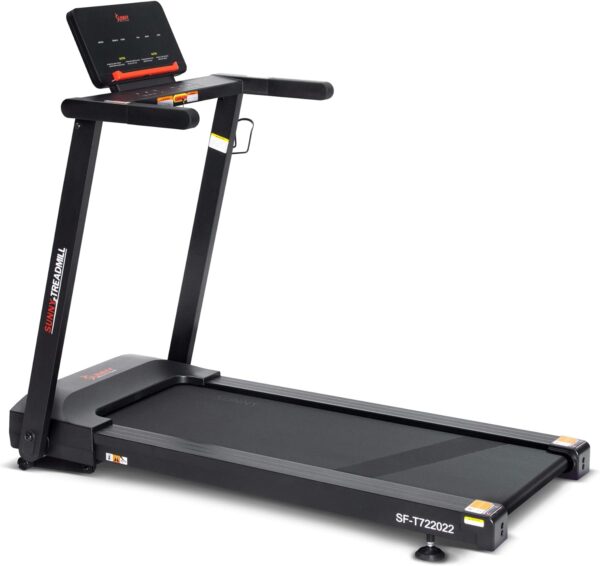 Sunny Health & Fitness Interactive Slim Folding Treadmill with Advanced Brushless Technology, Enhanced Stabilization - Image 2