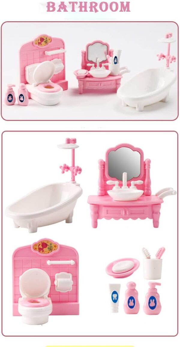 20 Pcs Mini Bathroom Set 1:12 Mini Living Room Set Miniature Accessories Miniature Furniture Accessories Model for Mini Dreamhouse - Image 6