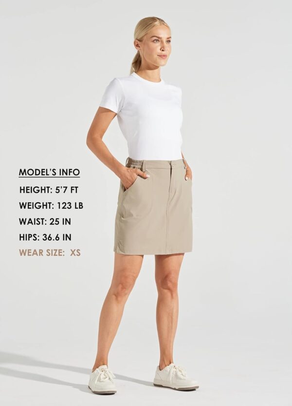 Willit Women's Skorts Golf Casual Skort Skirts UPF 50+ Quick Dry Zip Pockets Outdoor Hiking - Image 6