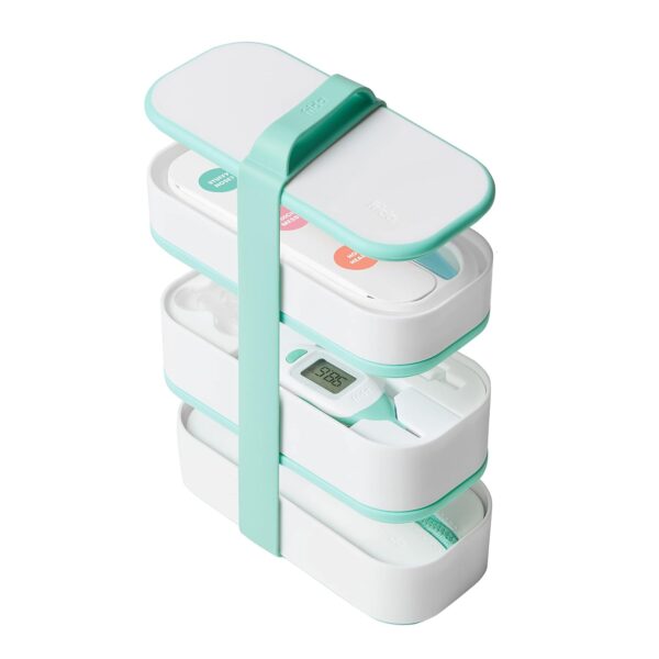 Frida Baby Mobile Medicine Cabinet Travel Kit | Baby Essentials Gift Set Includes NoseFrida Snotsucker, Rectal Thermometer, MediFrida Medicine Dispenser with Portable Carrying Case - Image 5