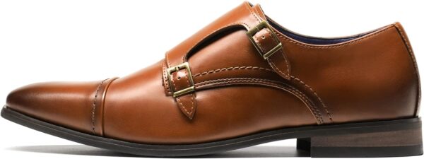 Bruno Marc Men's Dress Loafer Shoes Monk Strap Slip On Loafers - Image 2