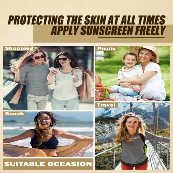 2 PCS Relief Sun Rice + Relief Sun Organic Sunscreen SPF50，Rice Sunscreen Korean PA++++，Rice and probiotics Sunscreen, Probiotics SPF50+ for All Skin Type and UV Defense(50ml/PCS) - Image 3