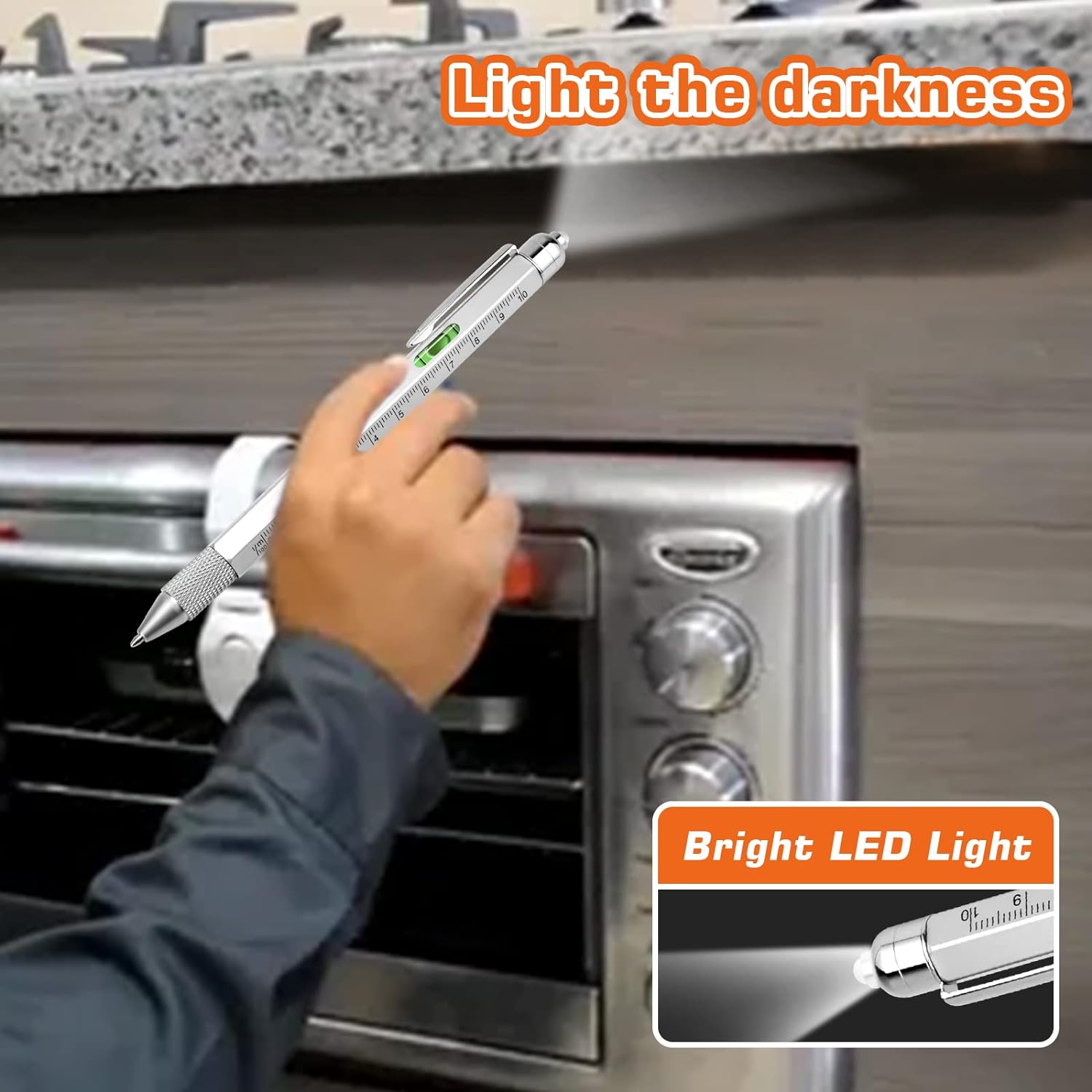 Father’s Day Dad Gifts, 9 in 1 Multitool Pen, Cool Gadgets Tools for Men, Gifts for Boyfriend, Stocking Stuffers for Men Him, Unique Stuff Gifts for Men Boyfriend Husband Friends Grandpa - Image 5