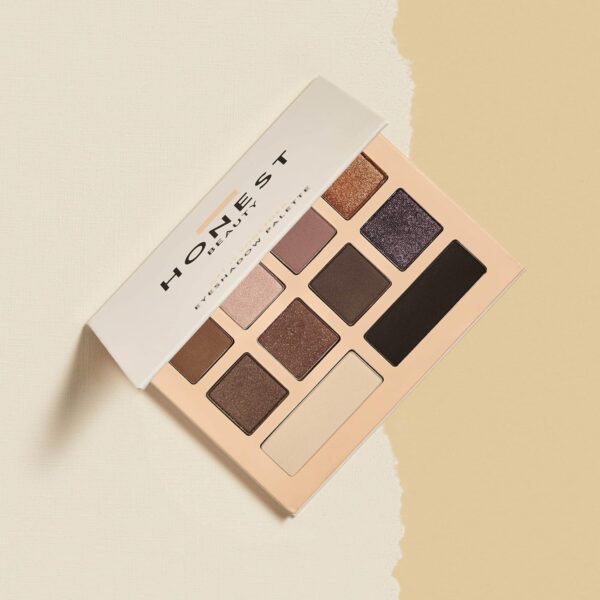 Honest Beauty Talc-Free Eyeshadow Palette with 10 Pigment-Rich Shades | Mattes, Shimmers, Satins | Dermatologist Tested + Cruelty Free | 0.67 oz - Image 3