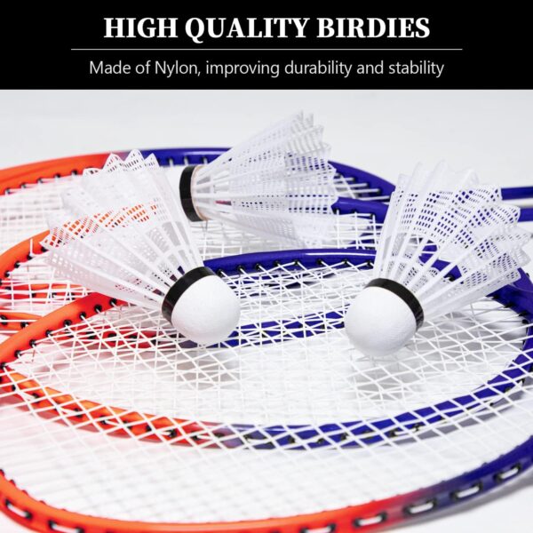 Zdgao Badminton Sets for Backyards with Net | Portable Badminton Net with Winch System, Aluminum Badminton Rackets Set of 4, 3 Nylon Shuttlecocks, Boundary Line and Durable Carrying Bag - Image 5