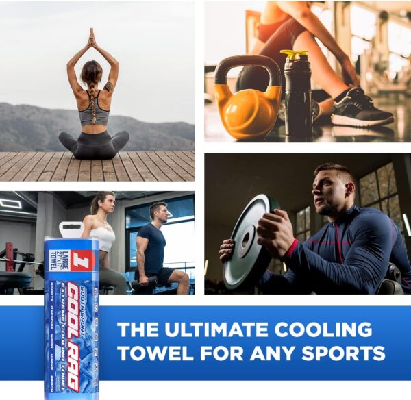 Cool RAG Extreme Cooling Towel for Heat Relief - PVA Cooling Towel for Workout, Gym, Running and for Other Outdoor Sports - Cooling Rag for Neck - Cool Towel for Quick Cooling - Image 4