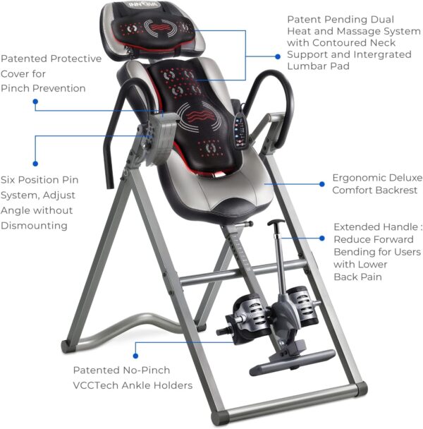 Innova ITM6000 Advanced Heat and Massage Therapeutic Inversion Table - Image 2