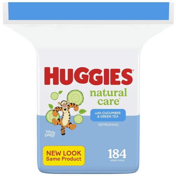 Huggies Natural Care Refreshing Baby Wipes, Scented, 1 Refill Pack (184 Wipes Total)