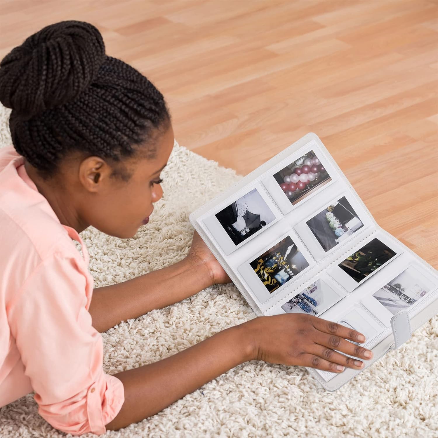 Hapeper 128 Pockets Photo Album Compatible with Fujifilm Instax Mini 12 11 9 8 90 70 40 Instant Camera Films and 2x3 Inch Photo Paper (White) - Image 7