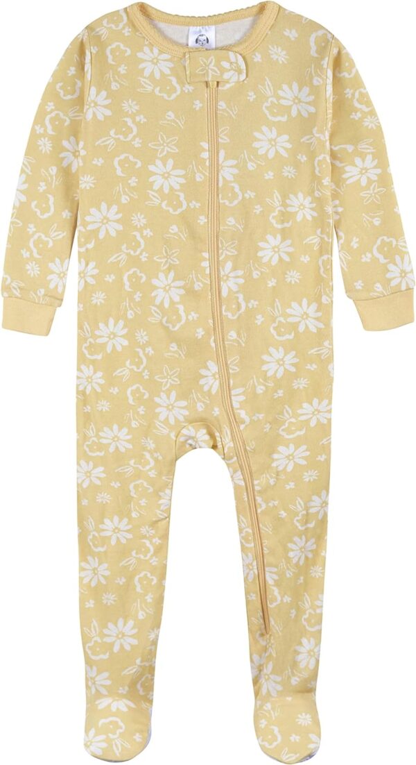 Gerber Baby-Girls 2-Pack Footed Pajamas - Image 3