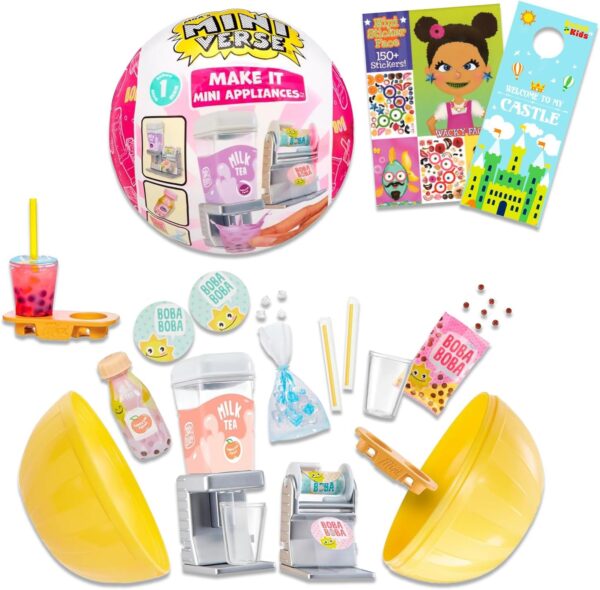 Miniverse Make It Mini Appliances Mystery Set - Blind Ball Bundle with Mystery Home Decor DIY Mini Toy Plus Bonus Stickers and More (Collectible Mini Toys)