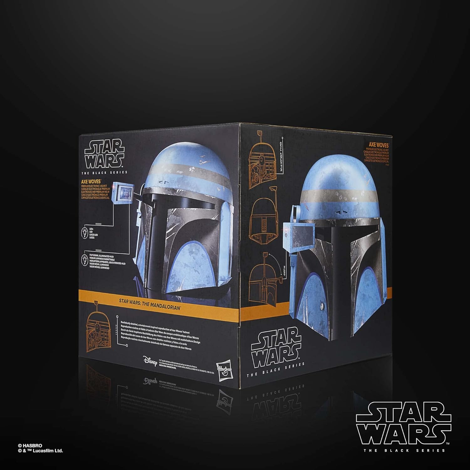 STAR WARS The Black Series Axe Woves Premium Electronic Helmet, The Mandalorian Adult Roleplay Item, Ages 14 and Up - Image 15