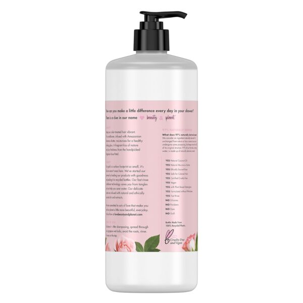 Love Beauty And Planet Blooming Hair Conditioner for Color Treated Hair Murumuru Butter & Rose Paraben & Silicone Free & Vegan Hair Care, 32.3 Fl Oz - Image 2