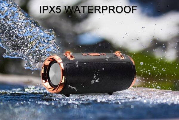 CRLKSSJX Portable Wireless Bluetooth Speakers, Outdoor Sports Speakers with Bluetooth 5.0, IPX5 Waterproof, 3D Stereo, 8 Hours Playback time, with HD Sound for Pool, Beach, Bike, Travel - Image 5