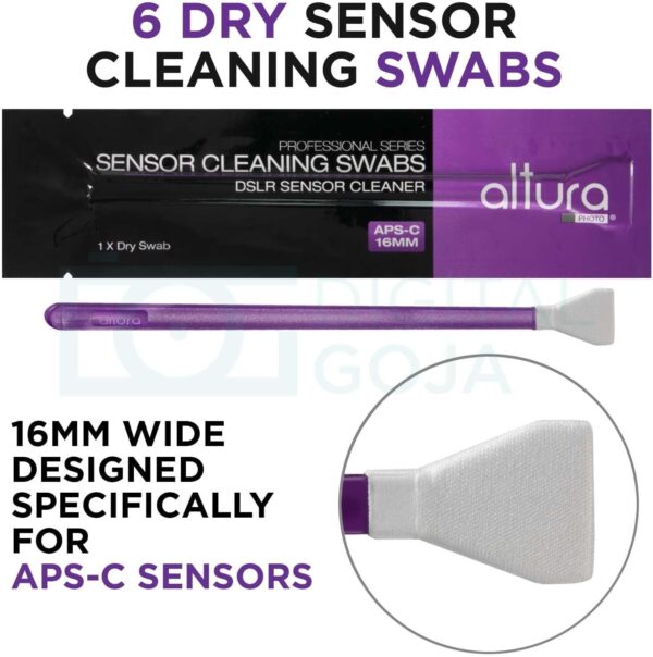 Altura Photo Professional Camera Cleaning Kit APS-C DSLR & Mirrorless Cameras - Camera Lens Cleaner w/Sensor Cleaning Swabs & Case, Works as Camera Lens Cleaning Kit, Camera Cleaner, Sensor Cleaner - Image 4