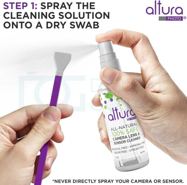 Altura Photo Professional Camera Cleaning Kit APS-C DSLR & Mirrorless Cameras - Camera Lens Cleaner w/Sensor Cleaning Swabs & Case, Works as Camera Lens Cleaning Kit, Camera Cleaner, Sensor Cleaner - Image 5