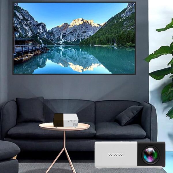 HD Home Projector Black, Portable Automatic Hd Projector Outdoor, Indoor Movie Projector, Suitable For Enjoying Movies, Shows, Live Sports And Music