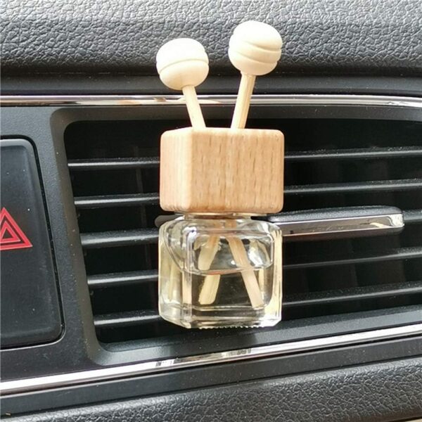 4 Packs Empty Essential Oil Diffuser Bottle Car Air Freshener Vent Clip Auto Perfume Diffuser Bottle Aromatherapy Fragrance Ornament Decor