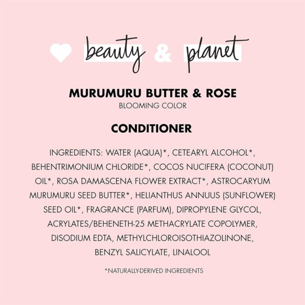 Love Beauty And Planet Blooming Hair Conditioner for Color Treated Hair Murumuru Butter & Rose Paraben & Silicone Free & Vegan Hair Care, 32.3 Fl Oz - Image 12