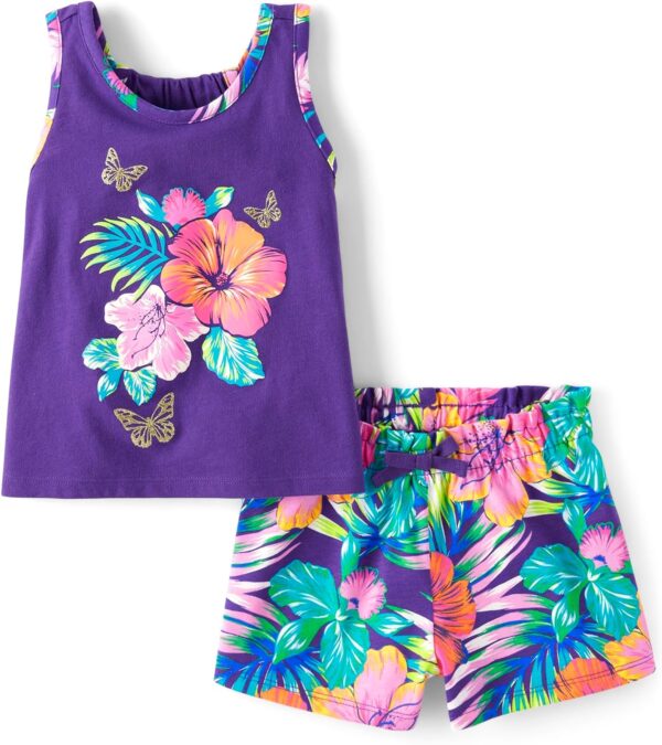 The Children's Place baby-girls And Toddler Sleeveless Tank Top and Shorts 2-piece Set