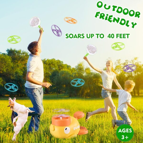 COUOMOXA Outdoor Toys Games for Kids: Stomp Launcher Flying Spinner Disc Chasing Activities - Family Backyard Games Outside Toys for Kids Ages 3-5 4–8 Years Old Boys Girls Toddlers Birthday Gift - Image 5