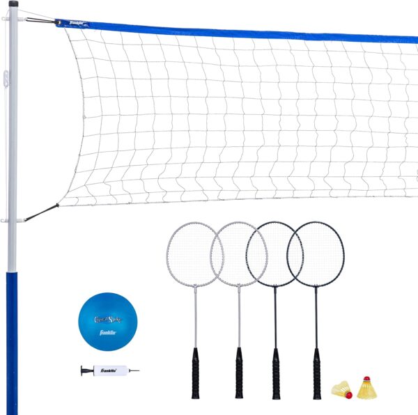 Franklin Sports Volleyball and Badminton Set