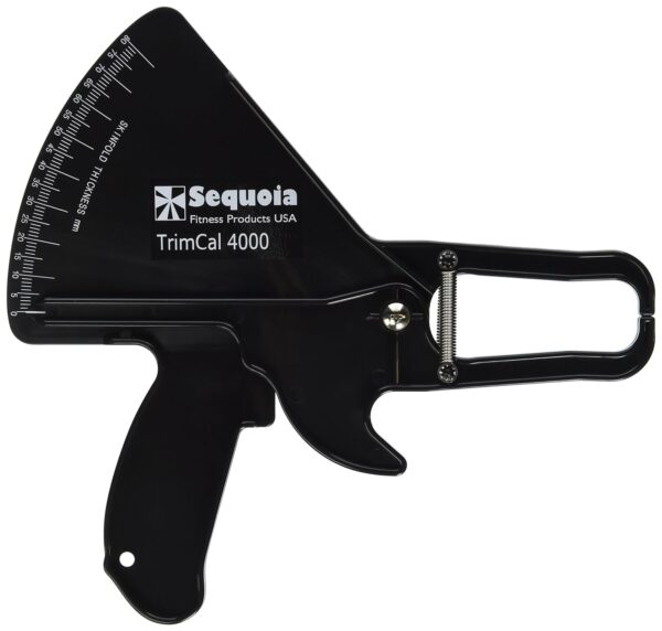 Sequoia Fitness TrimCal 4000 Body Fat Caliper (Black) [Health and Beauty] with Fat% Chart