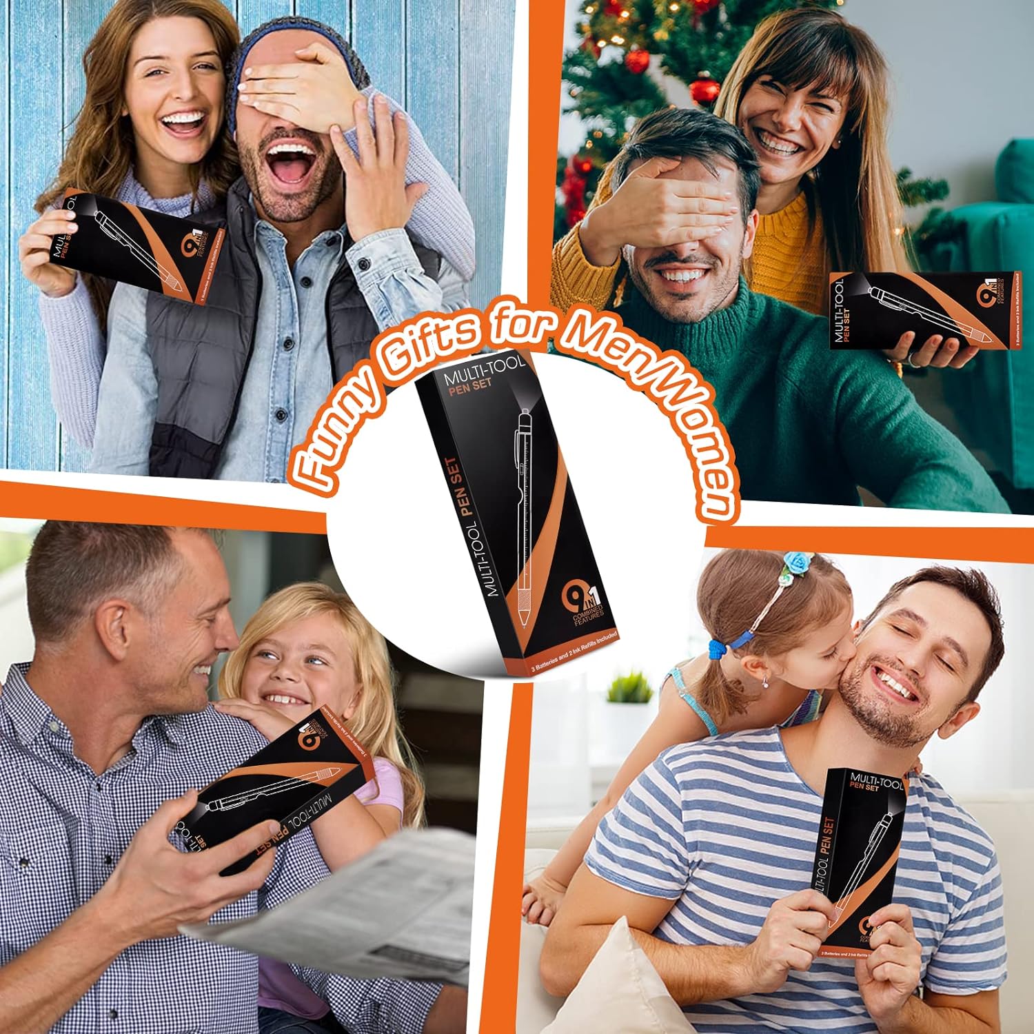 Father’s Day Dad Gifts, 9 in 1 Multitool Pen, Cool Gadgets Tools for Men, Gifts for Boyfriend, Stocking Stuffers for Men Him, Unique Stuff Gifts for Men Boyfriend Husband Friends Grandpa - Image 7