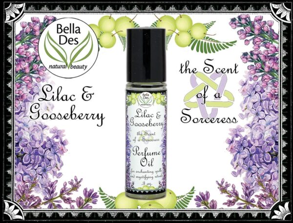 Lilac and Gooseberry Perfume Oil | .3 ounces Roll On Bottle | Phthalate Free Fragrance | Yennefer Perfume Scent of a Sorceress by Bella Des Natural Beauty - Image 5