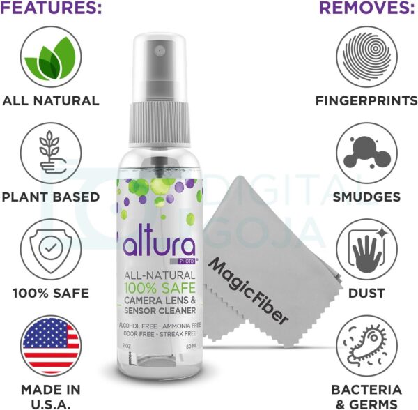 Altura Photo Professional Camera Cleaning Kit APS-C DSLR & Mirrorless Cameras - Camera Lens Cleaner w/Sensor Cleaning Swabs & Case, Works as Camera Lens Cleaning Kit, Camera Cleaner, Sensor Cleaner - Image 3