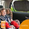 CARAMAZ Car Window Shade for Baby with Certified UV-Protection 2 Pack - 20"x12" - Image 3