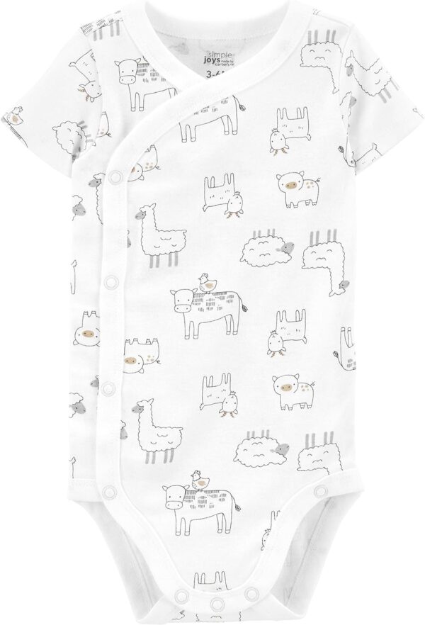 Simple Joys by Carter's unisex-baby 5-pack Side Snap Short-sleeve Bodysuit - Image 2