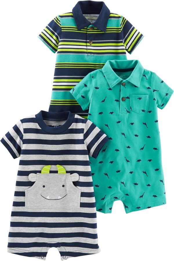 Simple Joys by Carter's baby-boys 3-pack Rompers