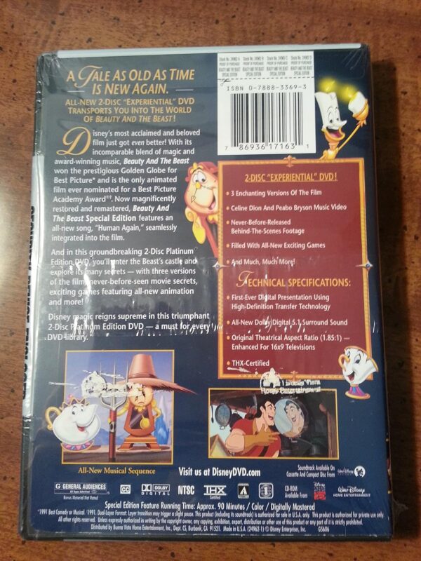 Beauty and the Beast (Platinum Edition) [DVD] - Image 4