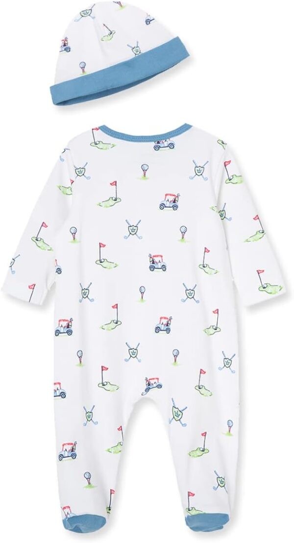 Little Me baby-boys 100% Cotton Scratch Free Tag 2-piece Sleeper - Image 2