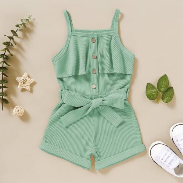 Toddler Girl Clothes Baby Girls Summer Sleeveless Clothing One Piece Halter Romper Jumpsuit 1-5T - Image 4