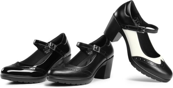 DREAM PAIRS Women's Oxfords Mary Jane Dress Shoes Heels for Women - Image 7