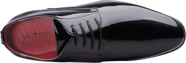 Bruno Marc Men's Faux Patent Leather Tuxedo Dress Shoes Classic Lace-up Formal Oxford - Image 3