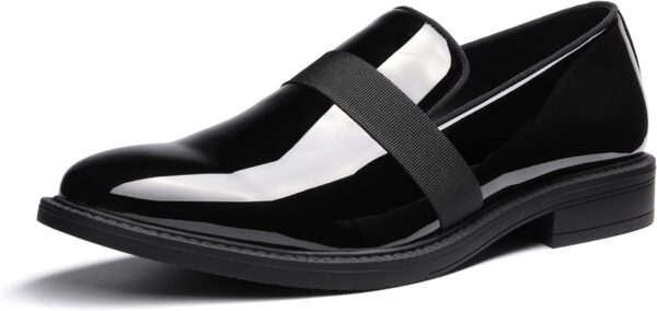 Bruno Marc Men's Dress Tuxedo Shoe Slip-on Classic Patent Leather Loafers