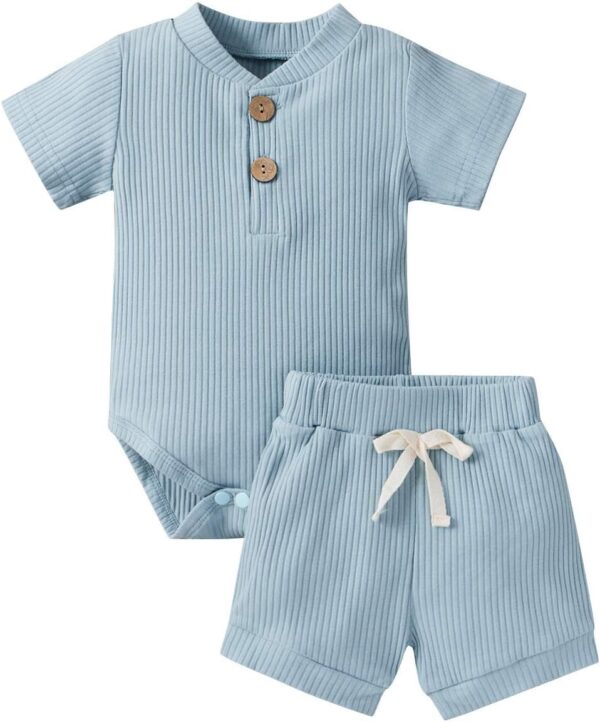 Baby Boy Clothes 0 3 6 9 12 18 Months Romper Shorts Set