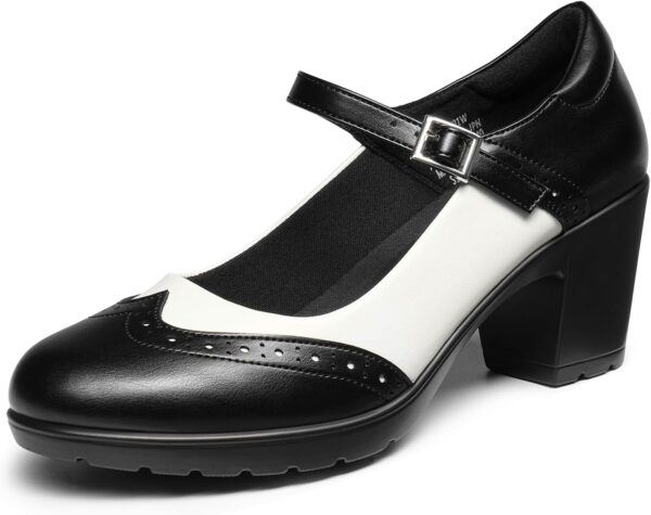 DREAM PAIRS Women's Oxfords Mary Jane Dress Shoes Heels for Women