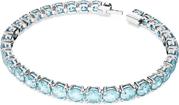 Swarovski Matrix Tennis Bracelet Collection, Pink Crystals, Blue Crystals, Clear Crystals, Round Cut, Rhodium Finish, Gold Tone Finish, Rose Gold Tone Finish - Image 2