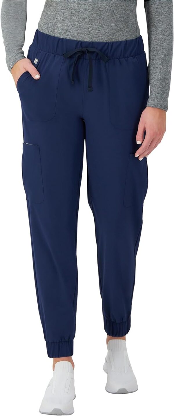 Hanes Women's Scrubs Cargo Joggers, Healthcare Scrub Joggers for Women, Moisture Wicking