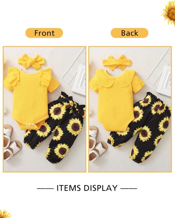 Newborn Baby Girl Clothes Infant Outfit Short Sleeve Long Pants Spring Fall Clothing Preemie 0 3 6 12 18 Months - Image 7